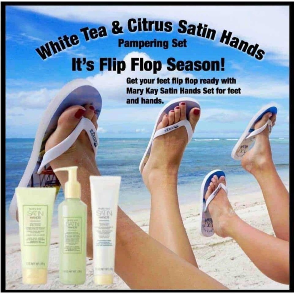New Mary Kay Satin Hands White Tea & Citrus Pampering Set with Gift Bag - Picture 5 of 10